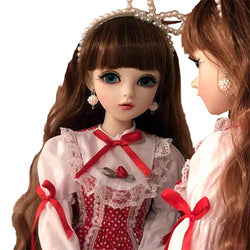 1/3 Girl Dolls with BJD Clothes Wigs Shoes Makeup 100% Handmade Beauty Toys Jointed SD Dolls with All Outfit Princess DIY Dressup Toys