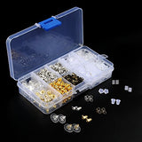 Bullet Earring Backs Kit Earring Backs Kit Clear Earring Back Rubber Safety Back by Outee, 1040 Pcs