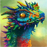 5D DIY Diamond Painting Kits Full Drill Rhinestone Diamond Pictures for Home Wall Decor-Canvas 13.7"X 17.7" (Dinosaur)