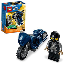 LEGO City Stuntz Touring Stunt Bike 60331 Building Toy Set; Flywheel-Powered Bike for Boys, Girls, and Kids Ages 5+ (10 Pieces)