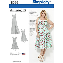 Simplicity 8096 Women's Plus Size Dress Sewing Pattern, Sizes 26W-32W