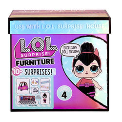 LOL Surprise Furniture B.B. Auto Shop with Spice Doll and 10+ Surprises, Doll Car Set, Accessories