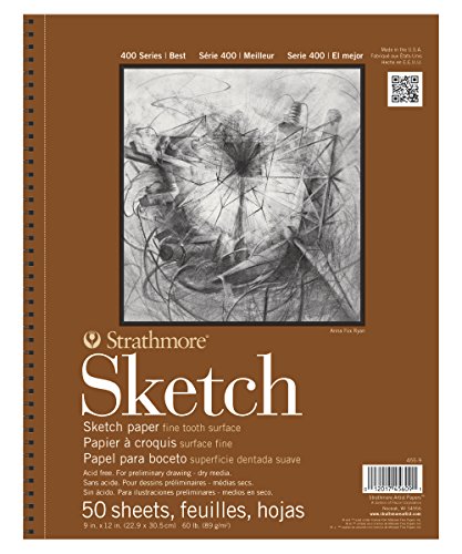 Strathmore STR-455-9 50 Sheet Sketch Pad, 9 by 12"