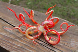 Blown Glass Octopus, Glass Octopus, Glass, Octopus, Ocean, Octopus Sculpture, Squid, Kraken, Cephalopod, Blown Glass, Octopus Figurine