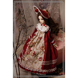 HMANE BJD Doll Clothes 1/4, Retro Rose Forest Skirt for 1/4 BJD Dolls (No Doll)