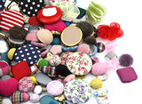 One Pack of 100g Fabric Craft Mixed Colors of Various Shaped Buttons for DIY, Sewing and Crafting