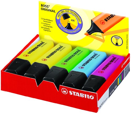 Stabilo Boss Highlighter Pen Assorted Pack of 10 70/10-1