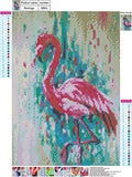 5D Diamond Painting Kits Paint by Diamonds for Adults DIY Painting Diamond Art Full Drill Art(Flamingo)
