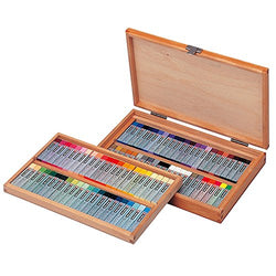 Cray-pas Specialist Premium, Artist Quality Oil Pastels, Square Stick, 88 Piece, Wood Box Set,