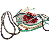 Over 350 Natural Beads for Jewelry Making - Buri and Betel Nut Bead Strands with 2 Free Necklaces