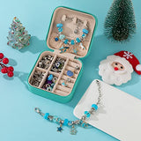 Jewelry Making kit,Charm Bracelet Making Kit,The Blue Bead Set Comes in A Blue Jewelry Box,DIY Kids Crafts,Gifts Set for Teen Girls Age 5 6 7 8 9 10 11 12 Year Old Girl,Birthday Christmas Gift