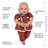 Paradise Galleries Lifelike Asian Reborn Baby Doll Mei, 20 inch Chinese Girl in GentleTouch Vinyl & Weighted Body, 4-Piece Set