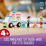 LEGO Friends Pet Clinic Ambulance 41694 Building Kit; Birthday Gift for Kids Comes with Children’s Vet Kit; Animal Rescue Toy Playset for Kids Aged 4 and up (54 Pieces)