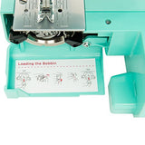 Janome Arctic Crystal Easy-to-Use Sewing Machine with Interior Metal Frame, Bobbin Diagram,