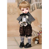 MEESock Cute Boy 1/6 BJD Doll SD Dolls 10Inch Lifelike Ball Jointed Doll DIY Toys with Clothes Shoes Wig Makeup Best Gift for Boys Girls