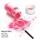 Epoxy Resin Dye Mica Powder 15 Color Pigment for Tumblers Lip Gloss Cosmetic Grade Eyeshadow Making Lip Balm Makeup Dye Pearl Mica Powder Set for Slime Colorant Soap Making, Painting, Art, Craft