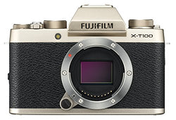 Fujifilm X-T100 Mirrorless Digital Camera, Champagne Gold (Body Only)