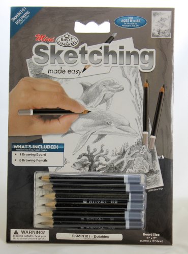 Royal & Langnickel Mini Sketching Made Easy Kit: 5x7 Dolphins