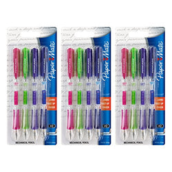 Paper Mate Clear Point Mechanical Pencils, 0.7mm, Fashion Assorted Colors, Pack of 12, Colors May