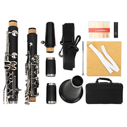 B Flat Beginner Student Clarinet, Clarinet Bb Key Synthetic Cardboard Music Beginner Wind Musical Instrument