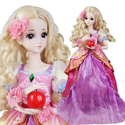 EVA BJD Ling Princess1/3 BJD Doll 60cm Ball Jointed Dolls Figure + Full Set Accessories + Shoes + Hair + Clothes for Birthday Gift