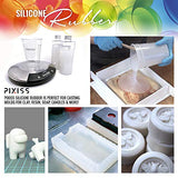 Silicone Mold Making Kit Liquid Silicone Rubber Bubble Free Translucent Clear Mold Making Silicone-Mixing Ratio 1:1-Molding Silicone for Resin Molds, Silicone Molds DIY (4kg/Gallon Kit)
