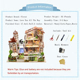 Flever Wooden DIY Dollhouse Kit, Miniature with Furniture, Creative Craft Gift for Lovers and Friends (Love You All The Way)