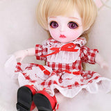 1/8 BJD Doll SD Dolls 16CM/6.29" Movable Joints with Hair Makeup Gift Collection Christmas Decoration Fashion Handmade Doll Can Changed Makeup and Dress DIY