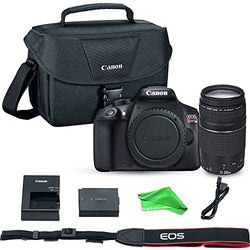 Canon EOS Rebel T6 Digital SLR Camera with EF 75-300mm f/4-5.6 III Lens + Canon 9320A023 100ES