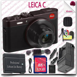 Leica C CMOS WiFi NFC Digital Camera (Red 18489) + 32GB SDHC Class 10 Card + HDMI Cable + Soft