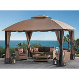 Sunjoy A111504200 Original Replacement Mosquito Netting for South Hampton Gazebo (11x13 FT) L-GZ659PST Sold at BigLots, Turquoise