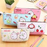 Minzhi Cute Kawaii Molang Rabbit Waterproof Storage Pen Pencil Bag Stationery