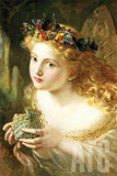 ArtToCanvas 32W x 48H inches : Fairy by Sophie Gengembre Anderson - Canvas