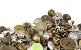 RayLineDo Pack of 100g Bronze Copper Mixed Colors of Various Shaped Buttons for DIY, Sewing and