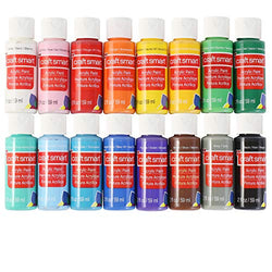 Craft Smart Acrylic Paint Value Pack, 16 Colors