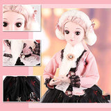 BJD Doll, Fashion Doll Yu Qi Wears Red and Black Colorblock Dress 1/3 SD Doll 60 cm 24 Inch Jointed Dolls BJD Doll Princess Doll Children's