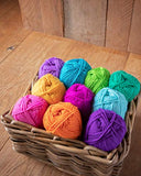 Studio Sam Acrylic Yarn Set. Ten Large 50g Skeins. Total 1030 Yards. Perfect for All Knitting, Crochet and Craft Projects. (Confetti Collection)