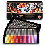 Cezanne 120 Colored Pencils Set for Adults Artist Quality Soft Core Wax Leads for Drawing, Art, Sketching, Shading, Coloring, Layering, Blending - Metal Gift Case