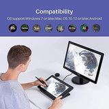 2020 HUION Kamvas 13 Graphics Drawing Tablet Android Support with Full Laminated Screen Battery-Free Stylus 8192 Pressure Sensitivity Tilt 8 Express Keys Adjustable Stand,Come with Full Feature Cable