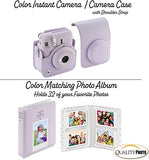 Fujifilm Instax Mini 12 Instant Camera with Case, 60 Fuji Films, Decoration Stickers, Frames, Photo Album and More Accessory kit (Lilac Purple)
