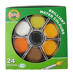 Koh-I-Noor Watercolor Wheel Stack Pack set of 24 (Anilinky Brilliant 24 colors)