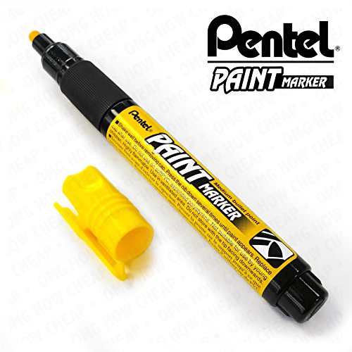 Pentel Cellulose Paint Marker - Medium Bullet Tip - MMP20 - [Pack of 6] - Yellow