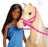 Barbie Doll, Brunette, and Horse, Gift for 3 to 7 Year Olds
