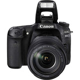 Canon EOS 80D DSLR Camera with 18-135mm Lens (1263C006) + EF-S 55-250mm Lens + 64GB Memory Card + Case + Corel Photo Software + LPE6 Battery + External Charger + Card Reader + More (Renewed)