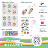 ANNOR Diamond Painting Kits for Kids Age 8-12-Make Your Own Gem Art Keychains- Diamond Painting Stickers Crafts Kit for Girls Kids Toddler and Beginners