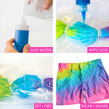 Just My Style Tie-Dye Tapestry Tub Kit by Horizon Group USA, Create Your Own Tie-Dye Tapestry, DIY Tie Dye Kit, Includes Dyes, Bottles, Rubber Bands, Protective Gloves, Less-Mess Tie-Dye Tub
