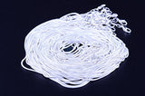 Snake Chain Necklace White Brightening 24pcs 925 Silver Plated 1.2mm DIY Shining Link with