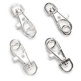 Darice Jewelry Est 4 Piece Lobster Clasp Supplies, Bright and Dark Silver