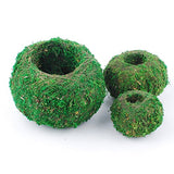 NWFashion Green Yellow Planter, Sueent Flower Pot, Moss Ball Planter (12CM, Green)