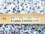 Taffeta Sequin Raindrop Fabric SILVER / 52" Wide / Sold by the yard